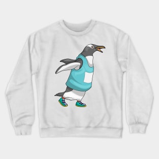 Penguin Runner Running Sports Crewneck Sweatshirt